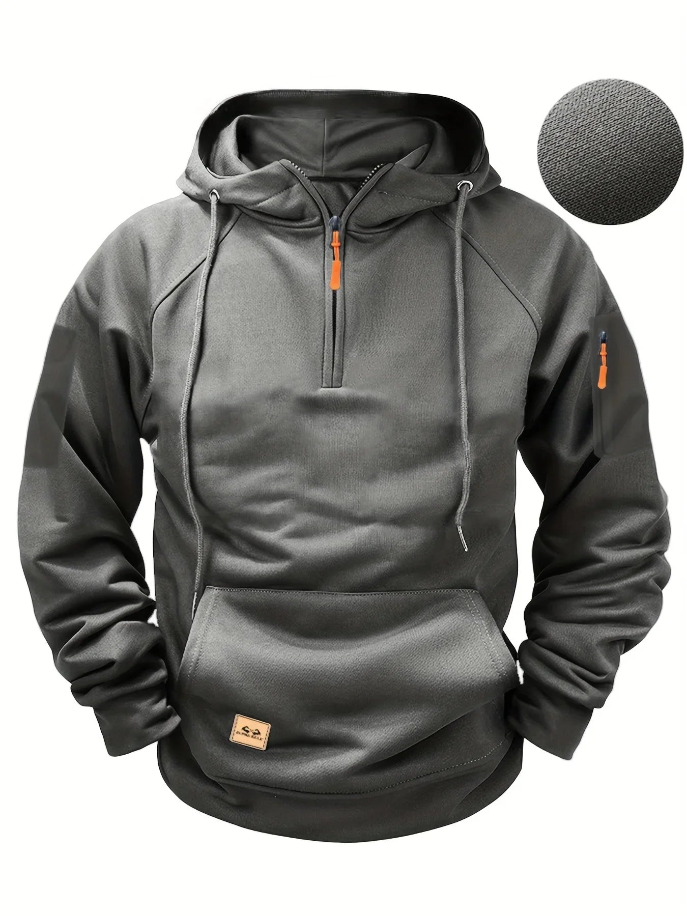 Casual Men's Multi-Pocket Zipper Hoodie