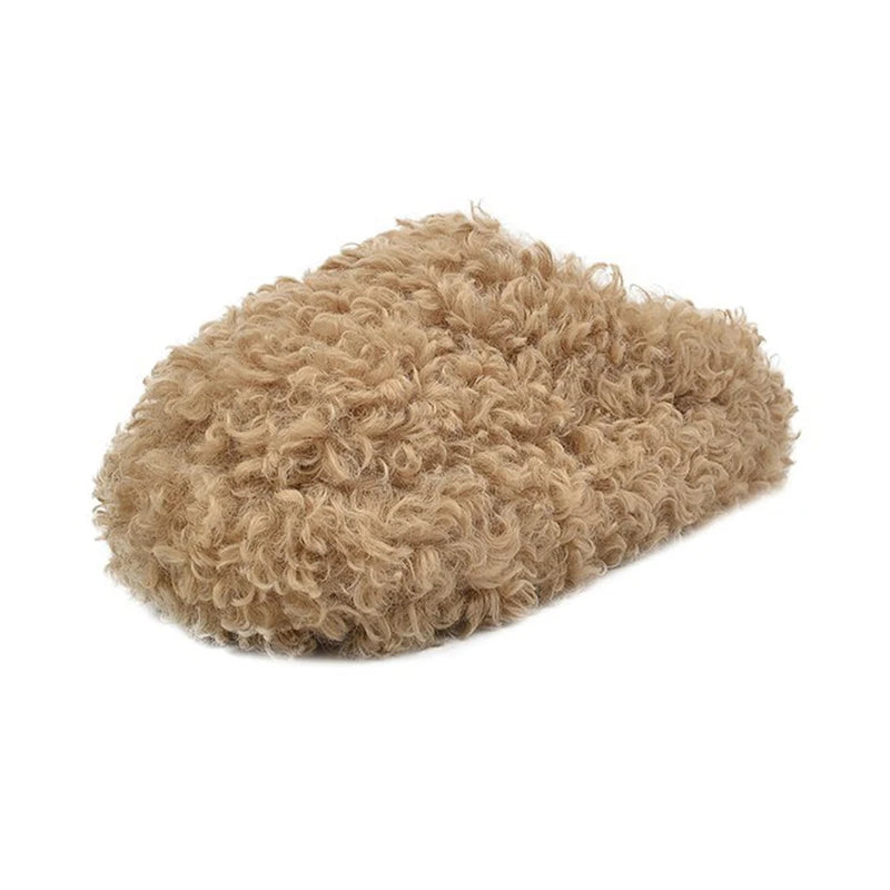 Comfortable Warm Fluffy Plush Velvet Slippers