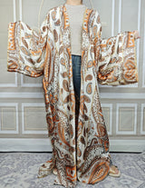 African Dresses For Women Plus Size Muslim Summer Silk Loose Cardigans Traditional Ramadan Long Duster Coat For Party
