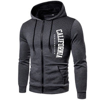 Fashion Men's Hoodies Print Casual Zipper Jacket Outdoors Sports Jogging Mens Clothing Autumn Winter Round Dot Sweatshirts Coat