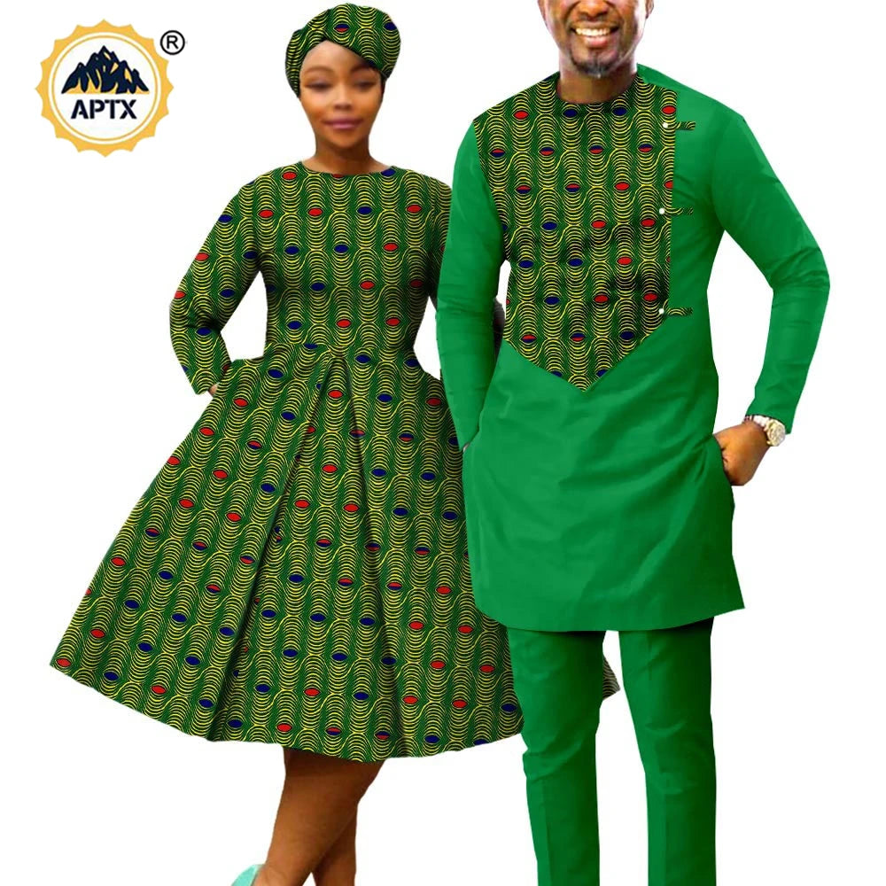 African couple to match outfits Sets - Y22C075