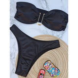 Push Up Monokini Bandeau Bikini Swimsuit