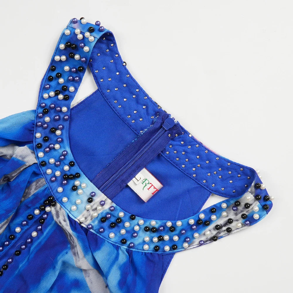 Afro-Fashion Sleeveless Chiffon Maxi Long Dress for curve pretty afro-queens