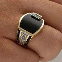 Classic Men's Ring Fashion Metal Gold