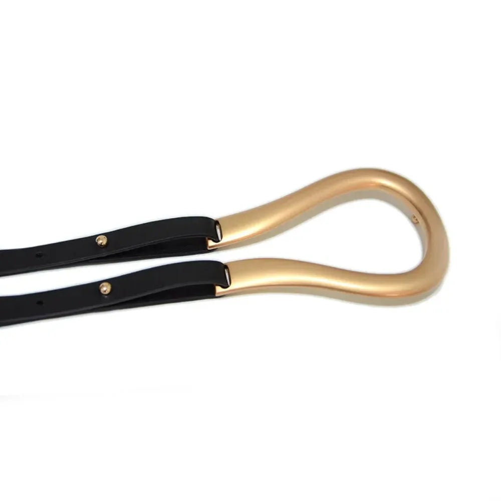 Belts Women Dress Skinny Solid Leather Double Wrap Belt