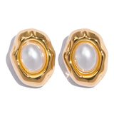 18K Gold Plated Stainless Steel with Gemstone