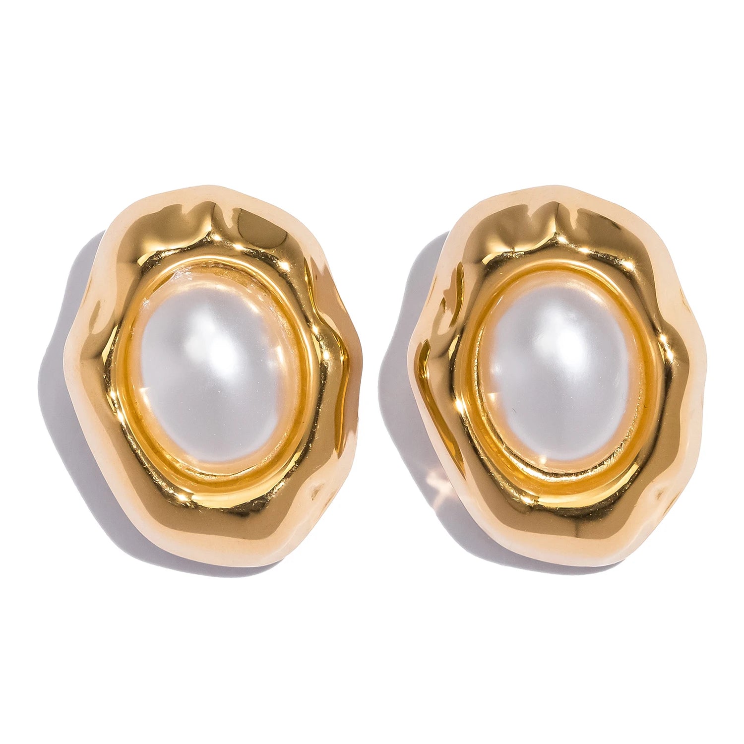 18K Gold Plated Stainless Steel with Gemstone