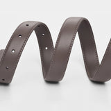 Women's PU Leather Belt with Metal Buckle Casual Simple Waist Strap for Jeans And Dresses Decorative Female Waistband Gift