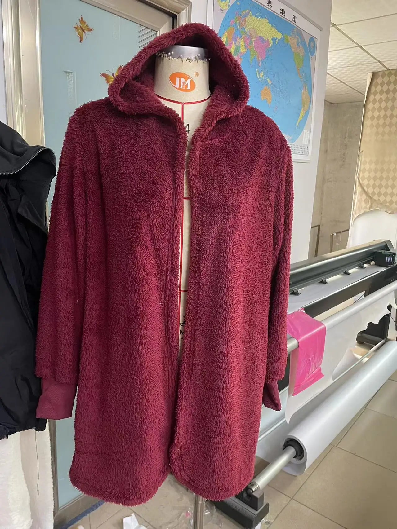 Fashion Solid Color Plush Three-Piece Set