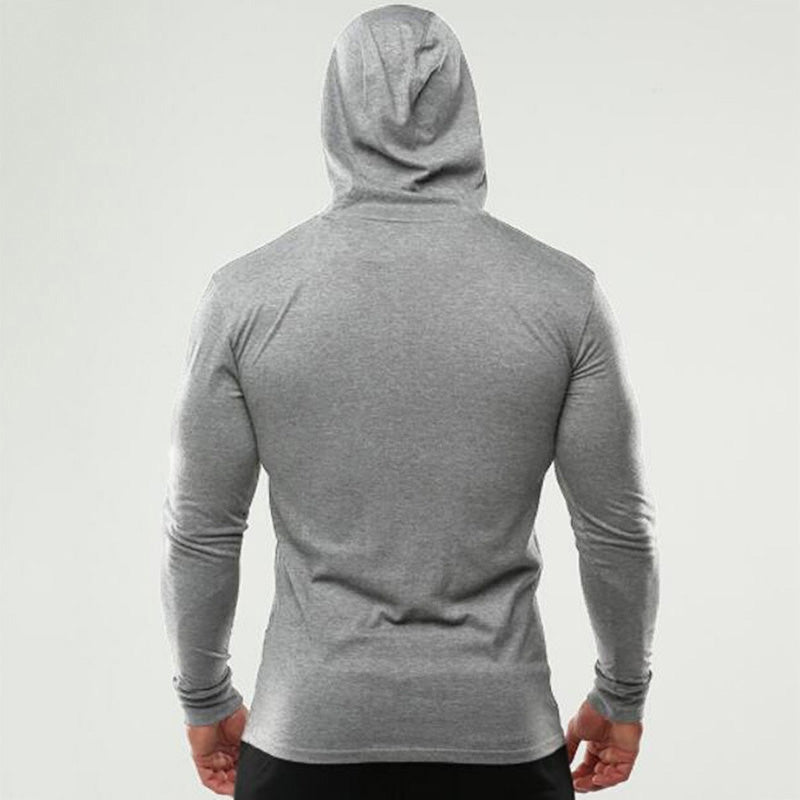 Mens Long Sleeve Bodybuilding T-Shirt