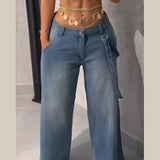 Vintage Washed Mid Waist Loose Pant