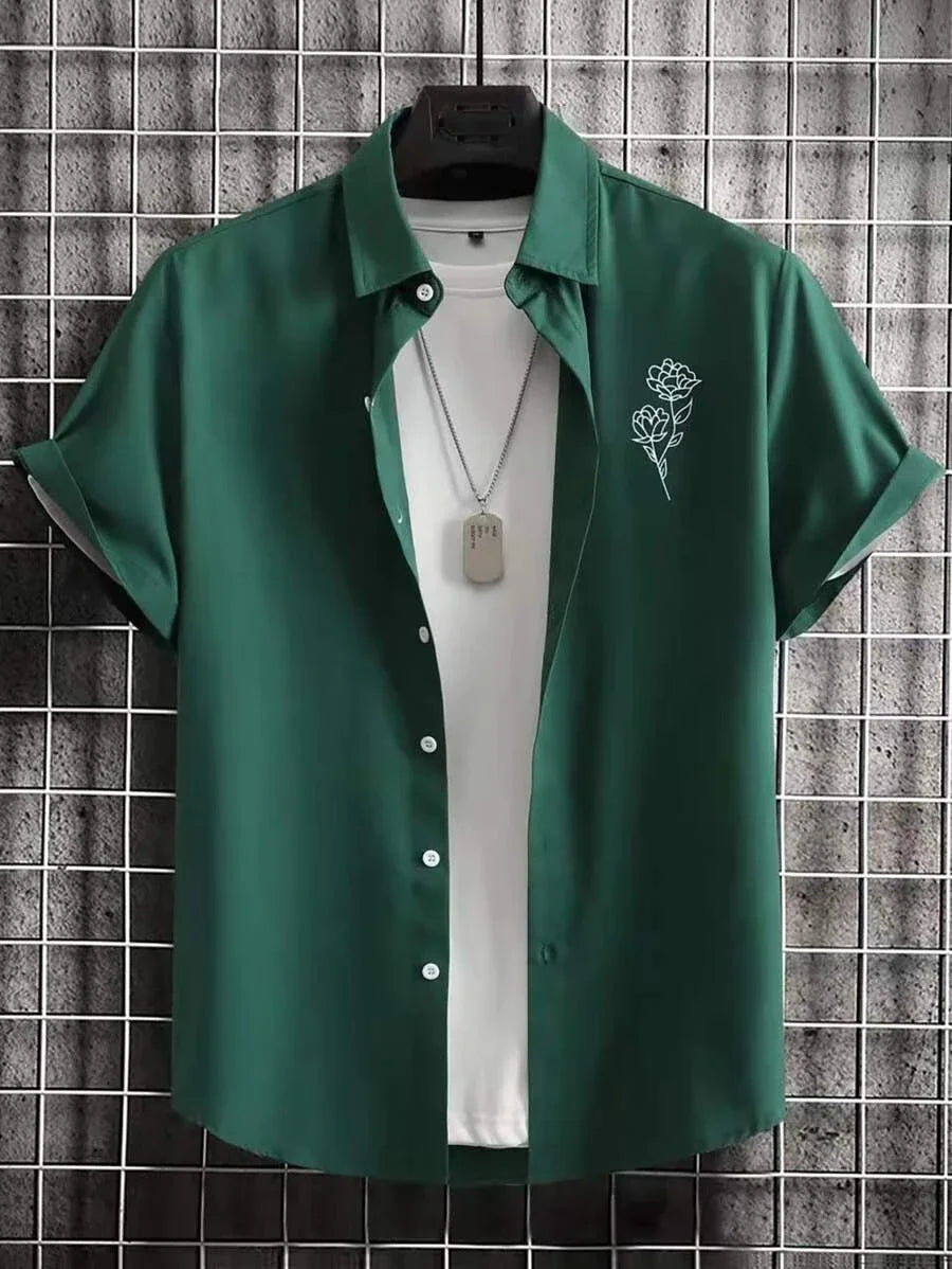 3D Printed Men's Short Sleeve Shirt