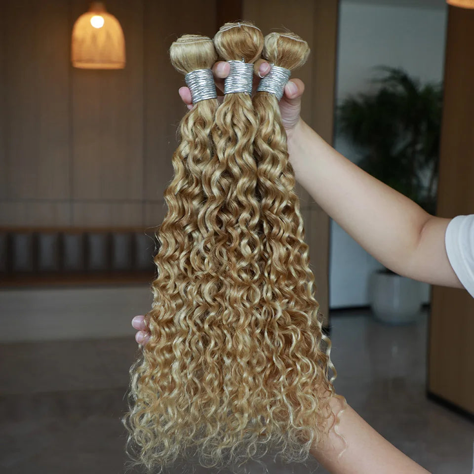 Highlight Water Honey Blonde Human Hair Bundles