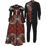 African Couple dress Top and Pants Suits - Wyq1093