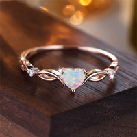Fashion Love Zircon Ring with  Colorful Style Elegant