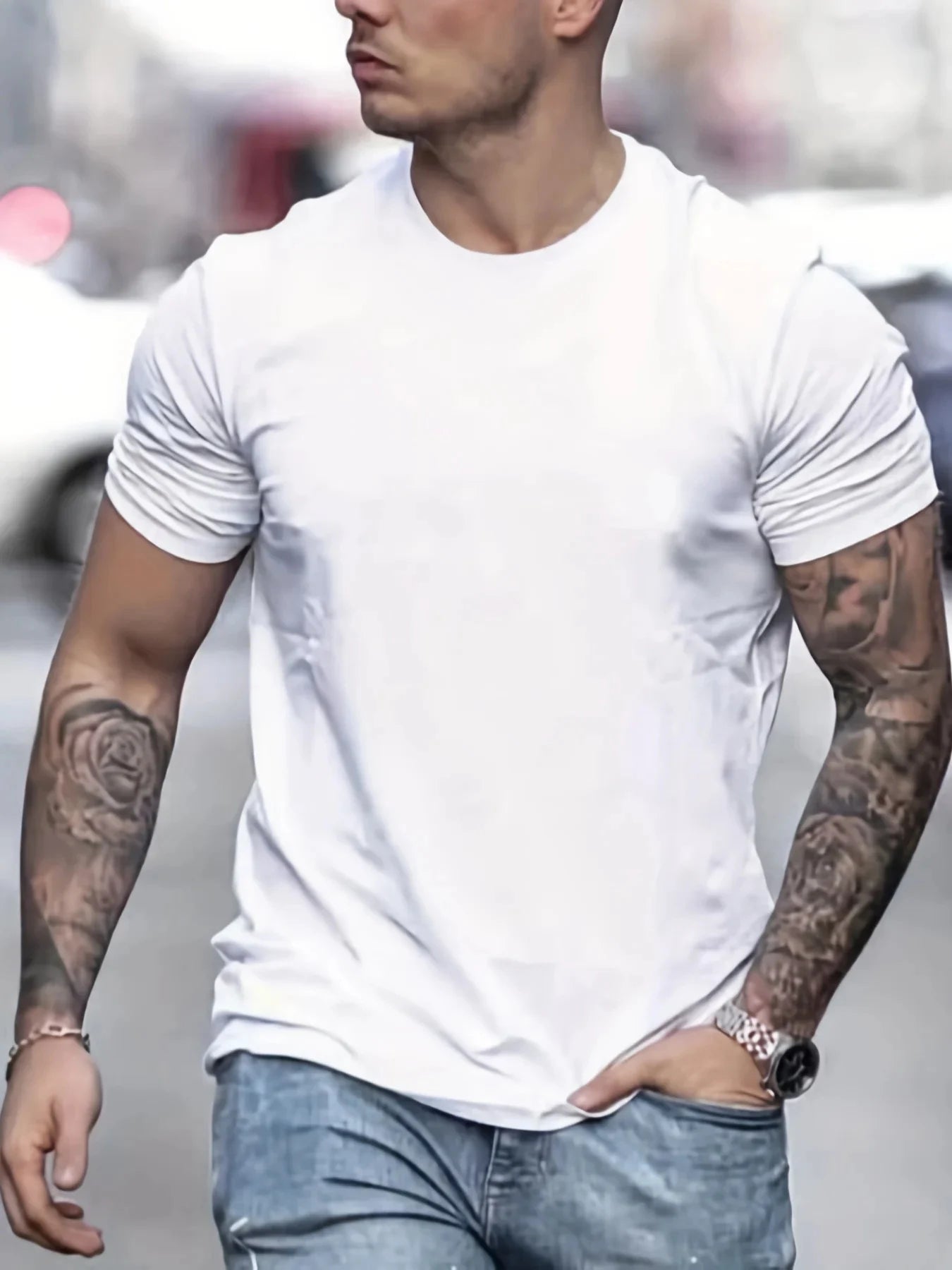 Men's 100% Pure Cotton Summer T-shirt