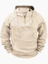 Casual Men's Multi-Pocket Zipper Hoodie