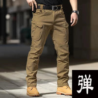 Men's M-5XL Autumn Spring Fall Elastic Camping Hiking Trekking Finshing Hunting Pants Outdoor Cycling Tactical Cargo Trousers