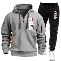 Casual Men's Hooded Sweatshirt and Pants
