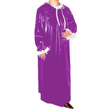 Casual PVC Latex Look Long Maxi Dress