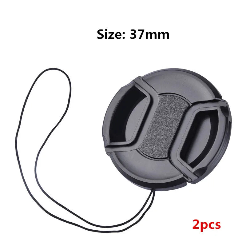 Camera Lens Cap High-quality 40.5mm 49mm 52mm 55mm 58mm 62mm 67mm 72mm 77mm 82mm Snap on Front Lens Cap for Camera