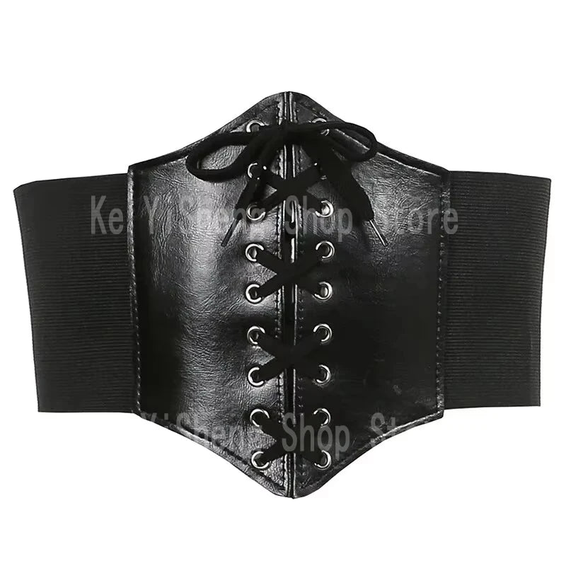 Women's belt dark series waist seal spring and summer with corset belt plastic belt adjustable