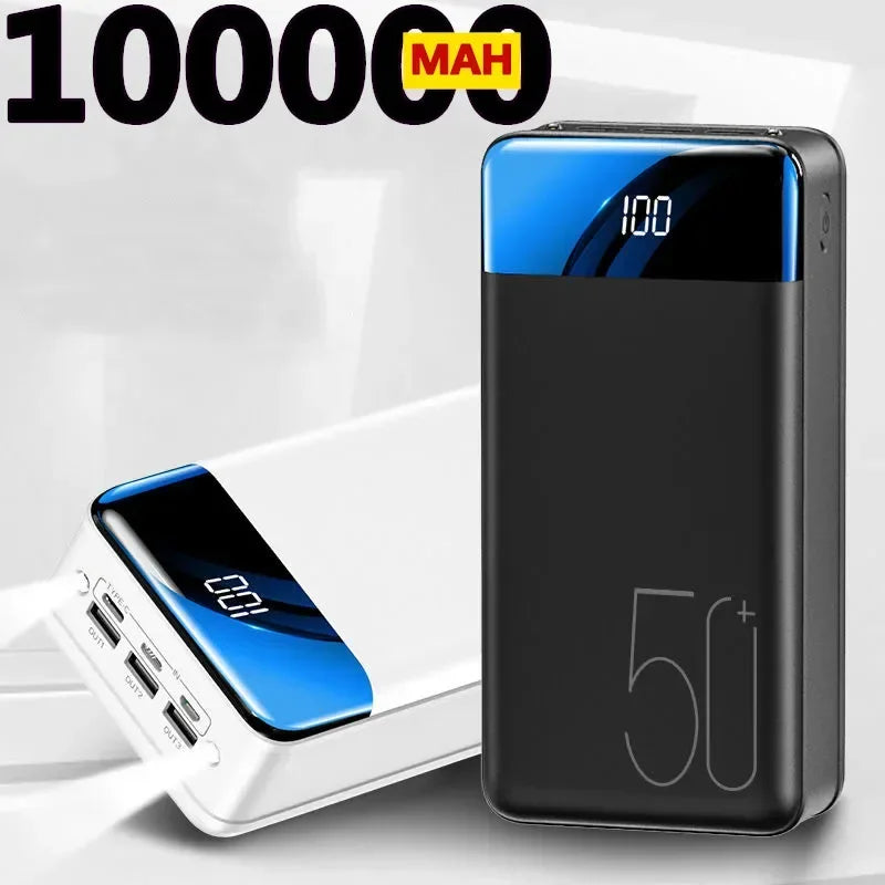 2023 NEW Genuine Fast Charging 100000mAh /98000mAh Power Bank Large Capacity Mobile Power Universal 5V 2.1A Fast Charging