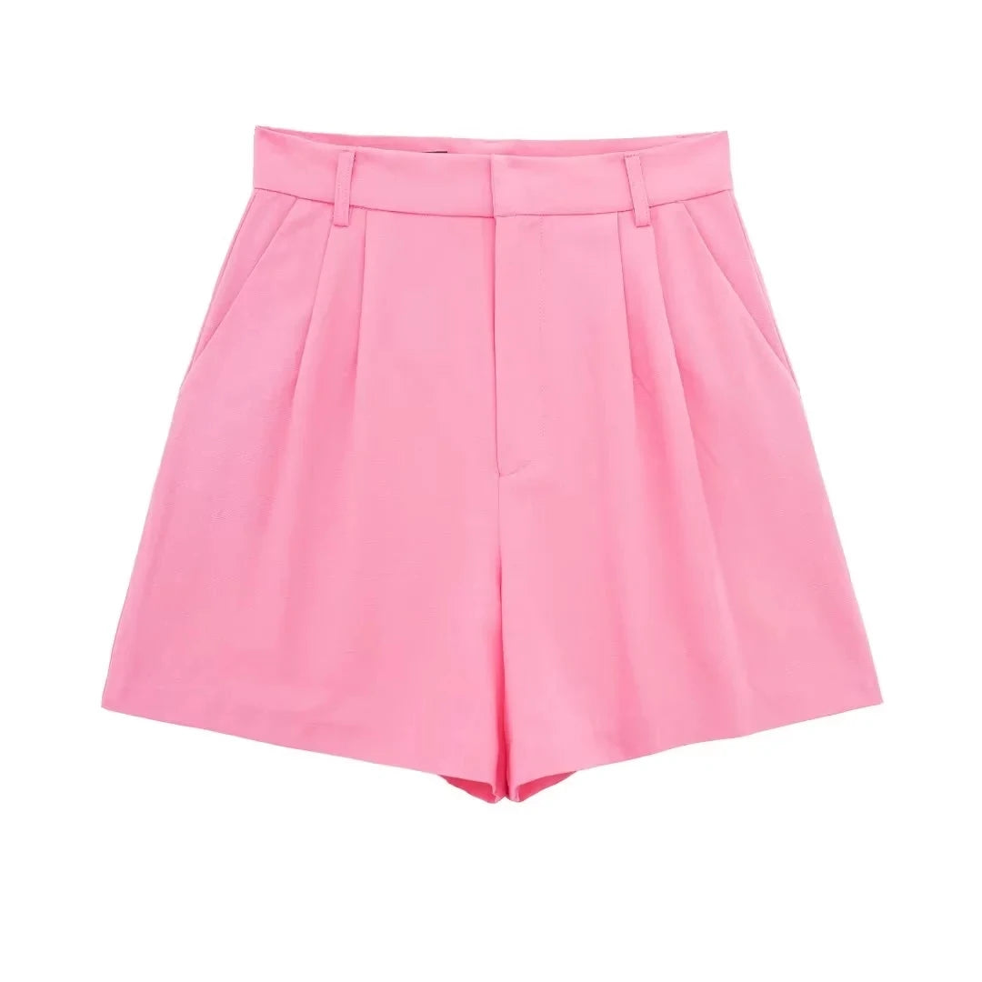 V Neck Crop Vest Top Sets For Women