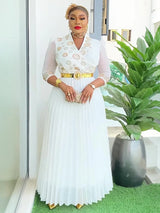 African  Fashion Plus Size Sequin Evening Party Long Dress