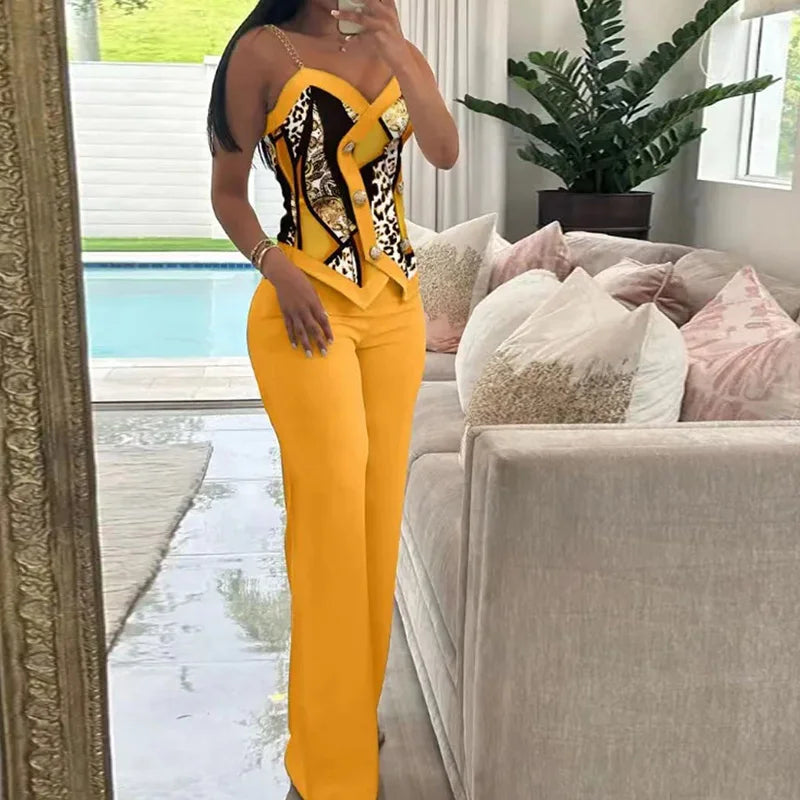 Women Casual Matching Pants Suit