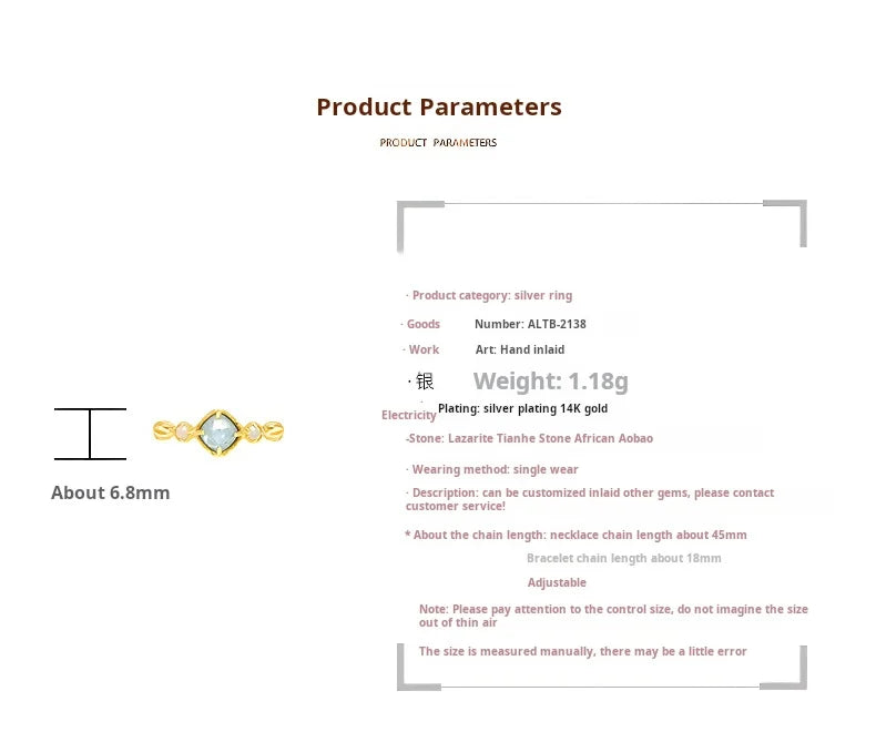 luxury S925 silver plating 14K