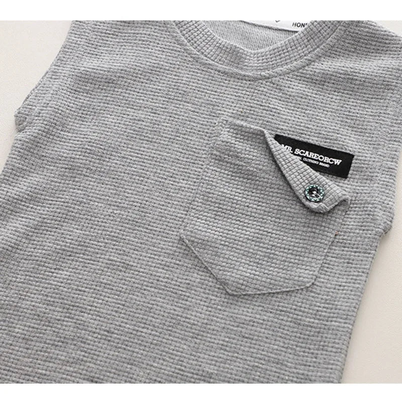 Casual Summer Baby Vest Shorts Sports Set