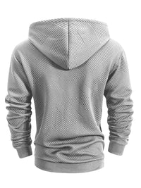 Spring and Autumn Zipper Hooded Casual Sweatshirt