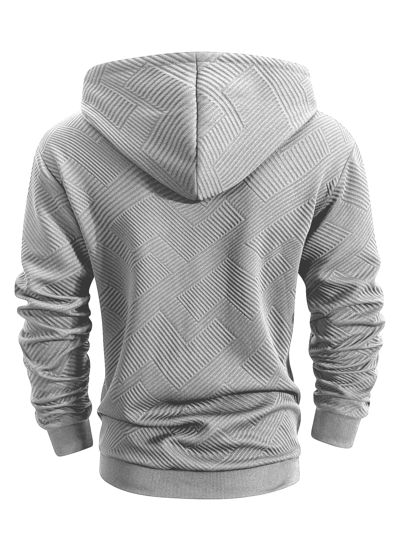 Spring and Autumn Zipper Hooded Casual Sweatshirt