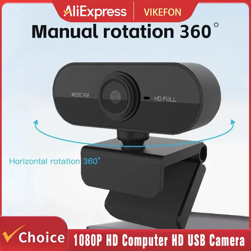 Camera 1080P HD Computer HD USB Camera Built In Microphone USB Network Camera Web Camera For Work With Microphone Tripod