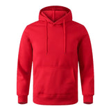 iCool Solid Color Versatile Men Hoodie