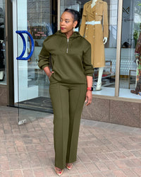 Loose Long Sleeve Women Sporty Hoodies Set