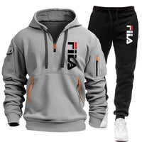 Casual Men's Hooded Sweatshirt and Pants