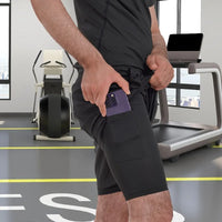 Men Sport Shorts Sportswear Double