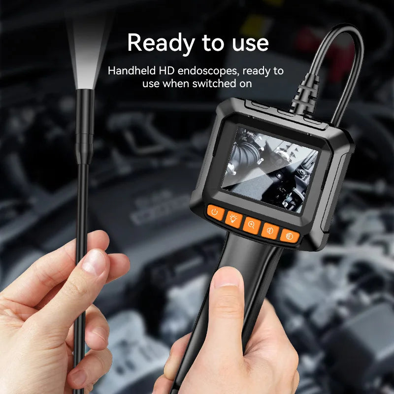 Industrial Endoscope Camera 4.3 "Single Dual Lens HD 1080P Car Inspection Borescope IP67 Waterproof Sewer Camera With LED