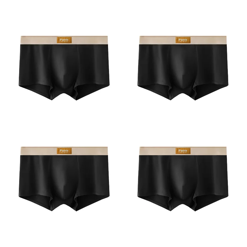 4 pcs Men Underwear Cotton Boxer