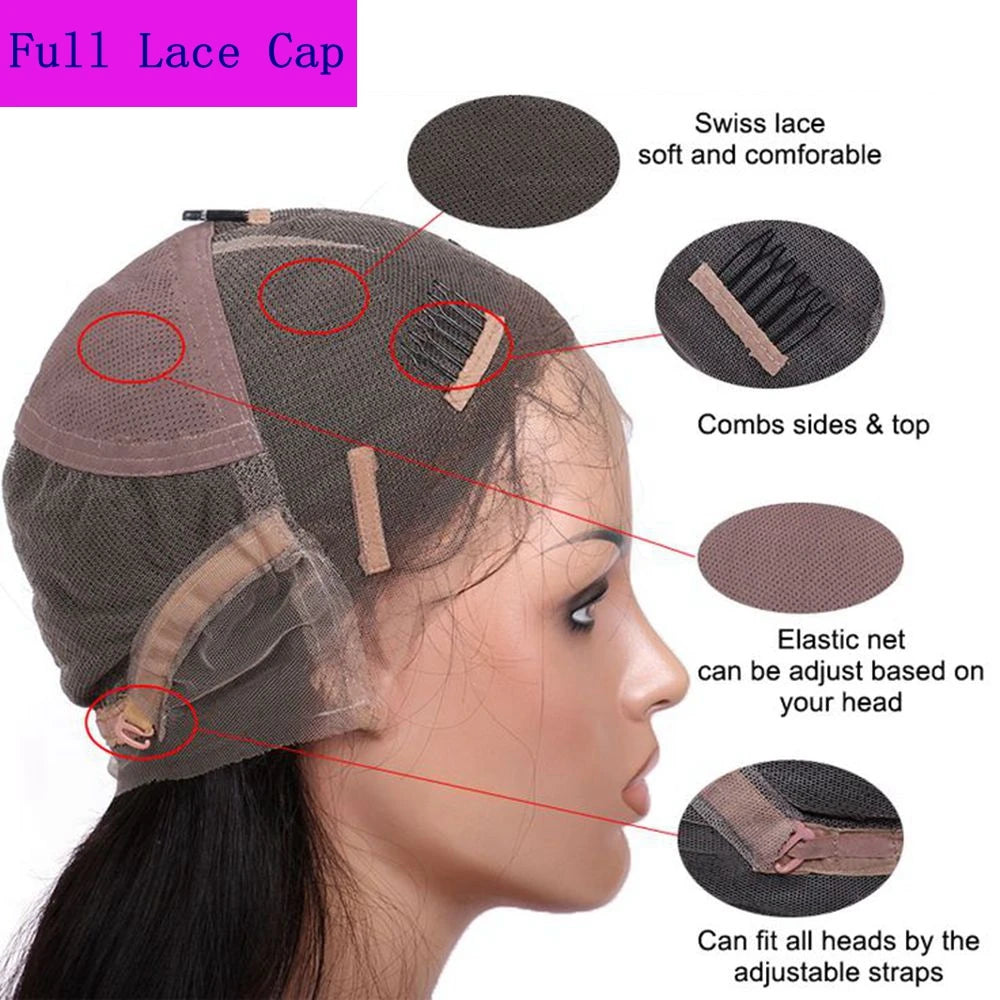 Light Brown Side Heavy Bangs Hair Wigs