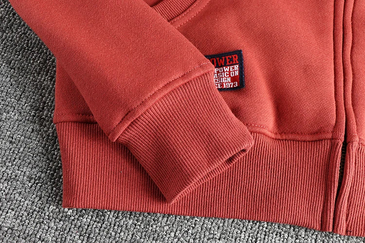 Cardigan Men's Casual Pure Color Zipper Hoodie