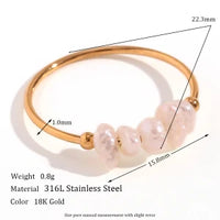 E.B.belle Elegant crushed freshwater pearls