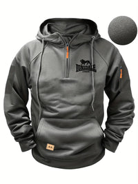 Casual Men's Multi-Pocket Zipper Hoodie