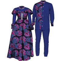 African Couple dress Top and Pants Suits - Wyq1093