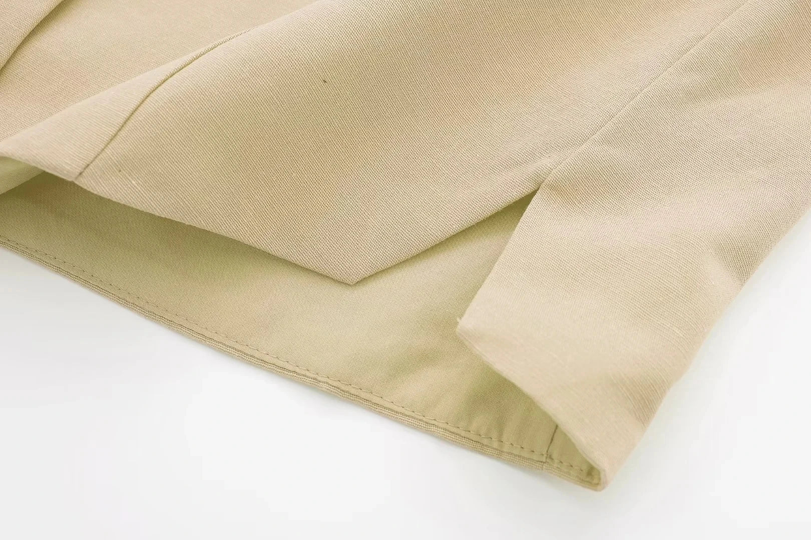 Women V Neck Button Crop Vest Top & Short Set