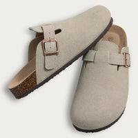 Soft Cork Crestar Genuine Suede Clogs for Women