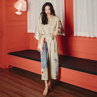 Summer Ice Silk Pajamas Bathrobes