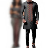 African Couple Dress Outfits Shirt and Pant for  Wedding